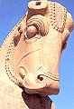 Bull's head, detail from a capital at the Apadana, Persepolis