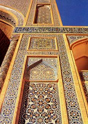 Timurid faience mosaic decoration, Friday Mosque, Yazd